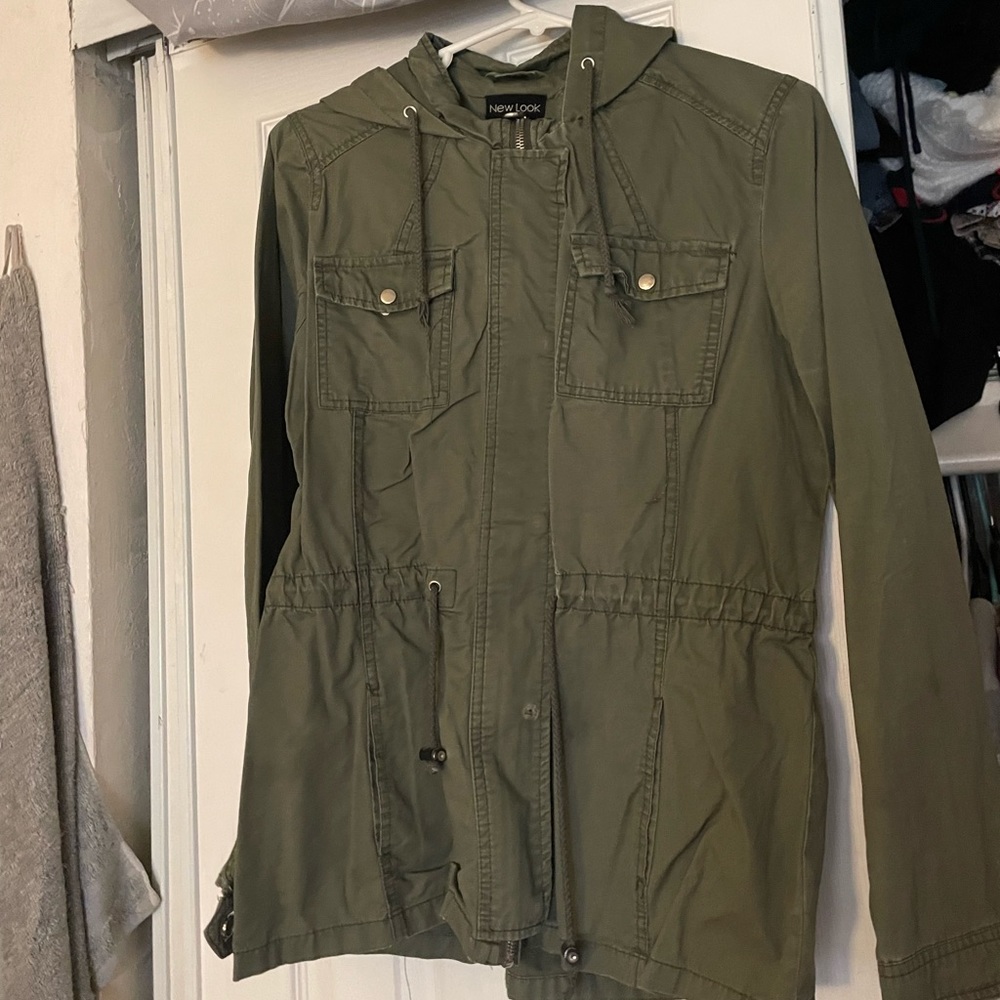 new look green jacket size medium